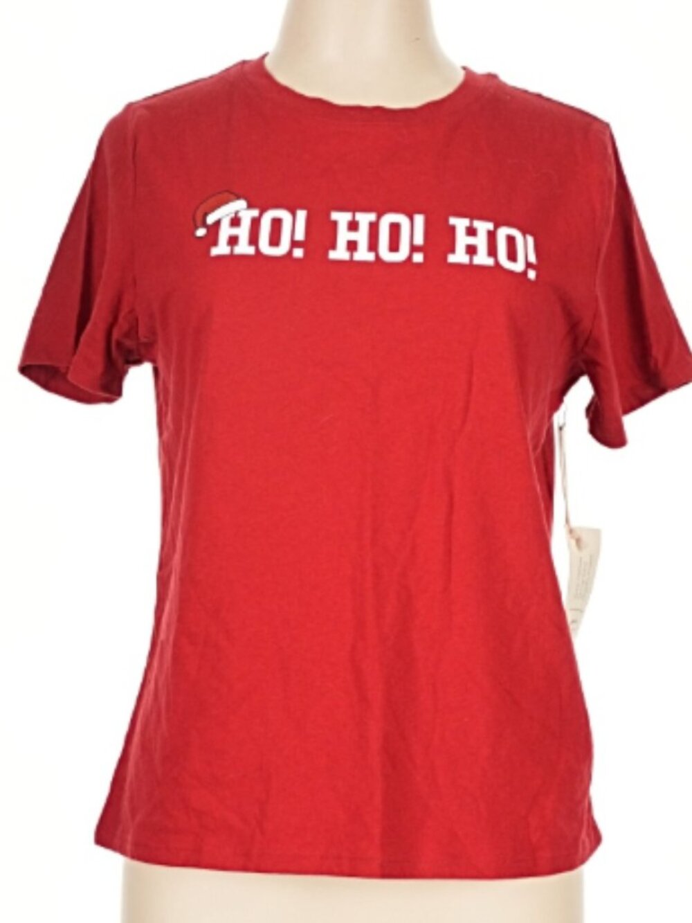 NEW Forever 21 Red "Ho Ho Ho" Short Sleeve T-Shirt Size Large NWT